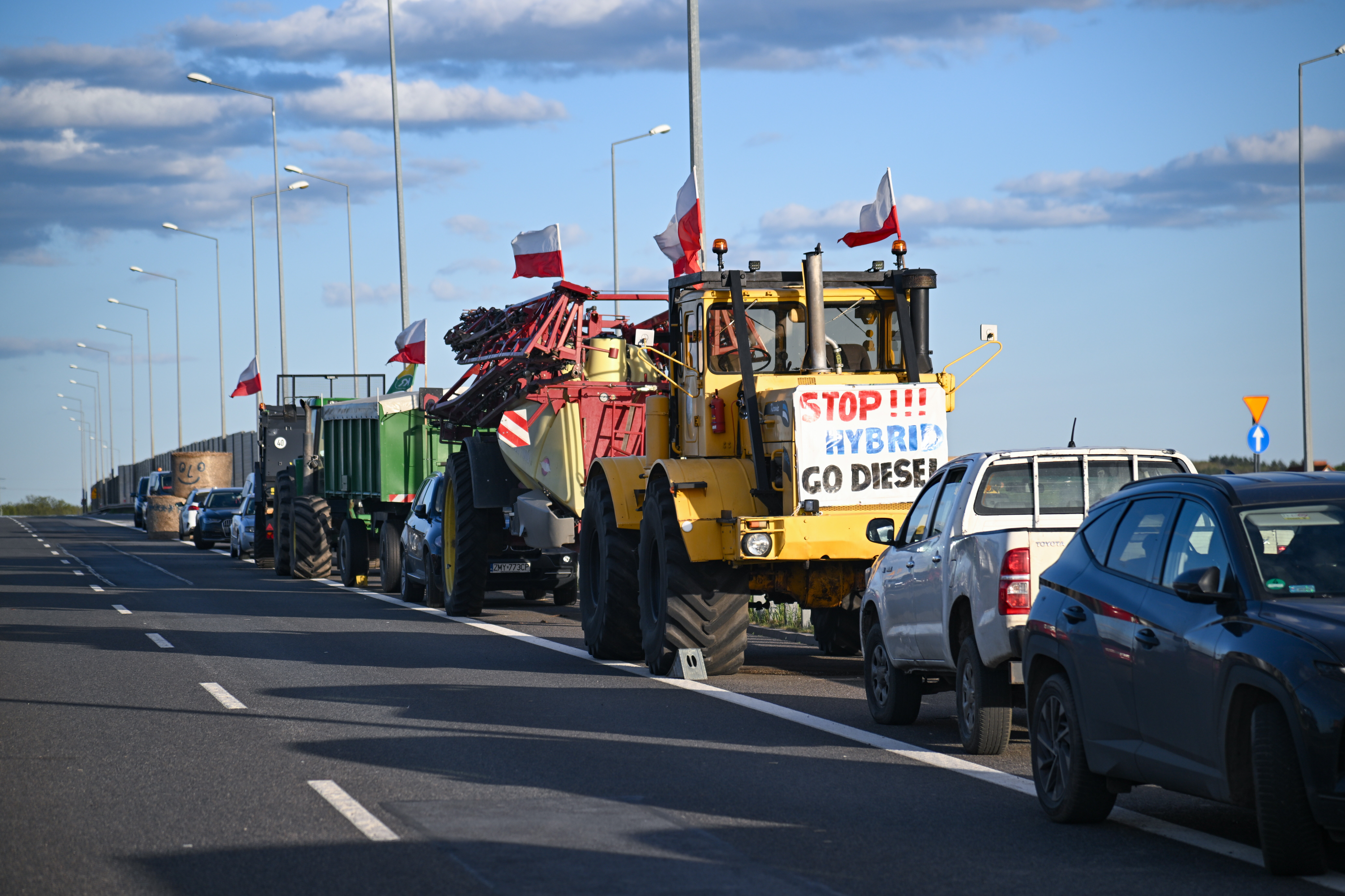 страйк польських фермерів Fot. PAP/Marcin Bielecki