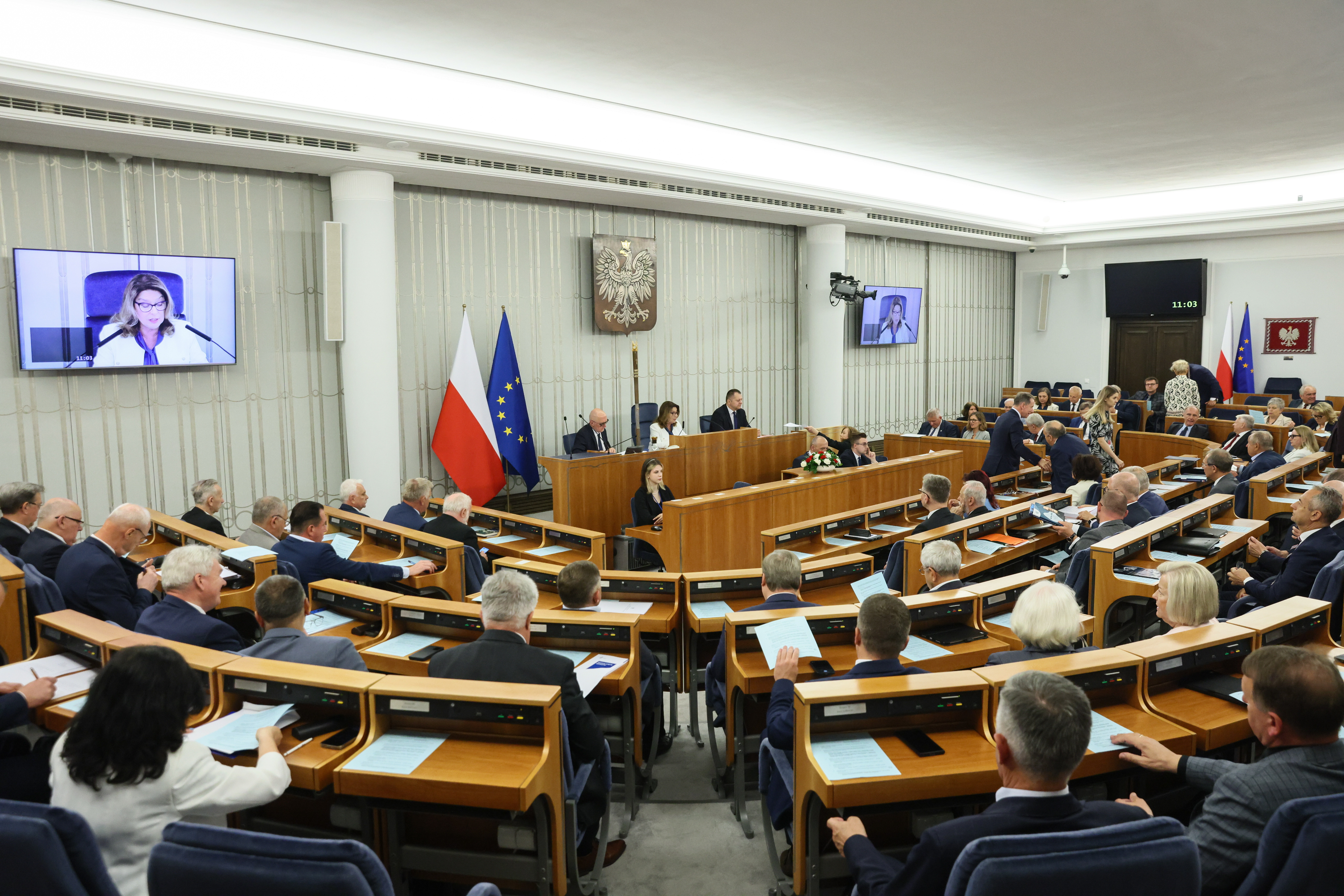 Засідання Сенату, фотоілюстрація. Fot. PAP/Leszek Szymański