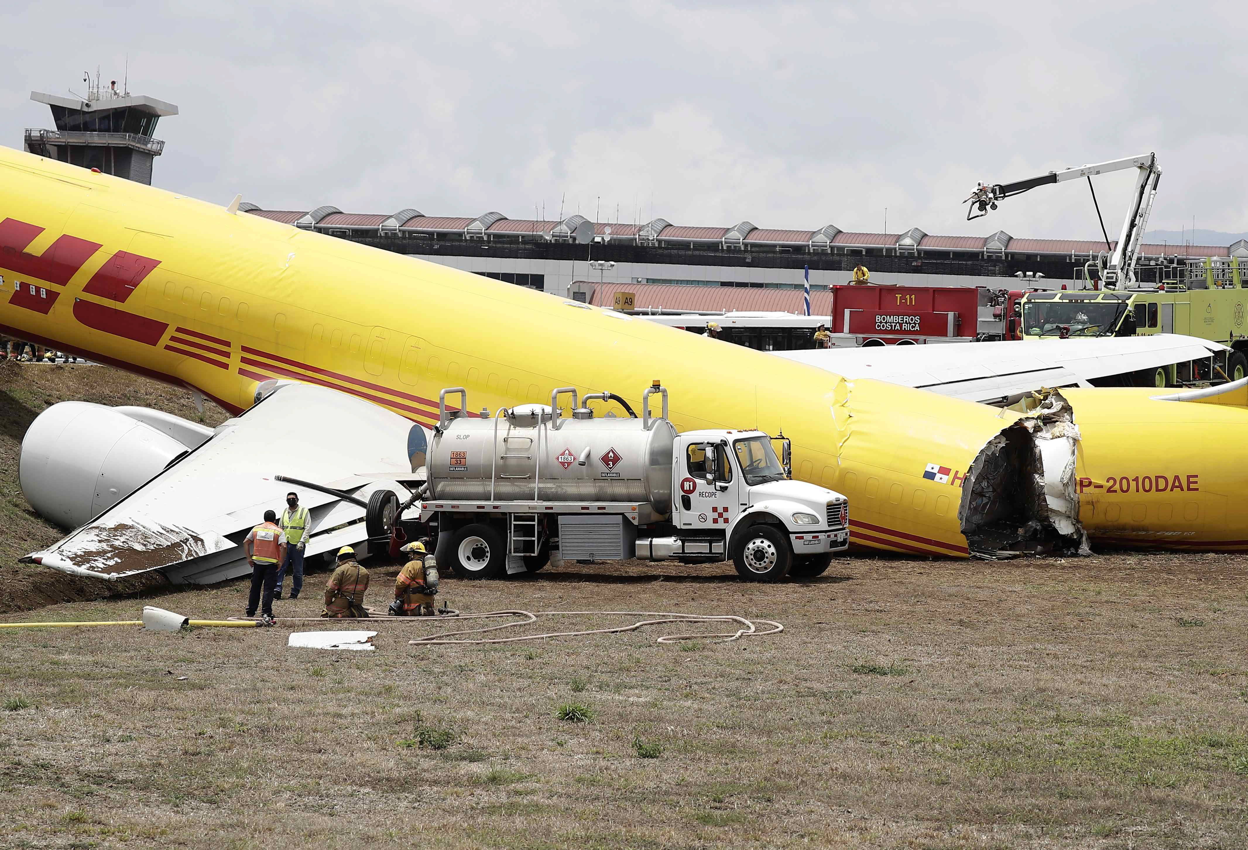 аварія літака DHL в Коста-Риці фотоілюстрація Fot. PAP/EPA/Jeffrey Arguedas 