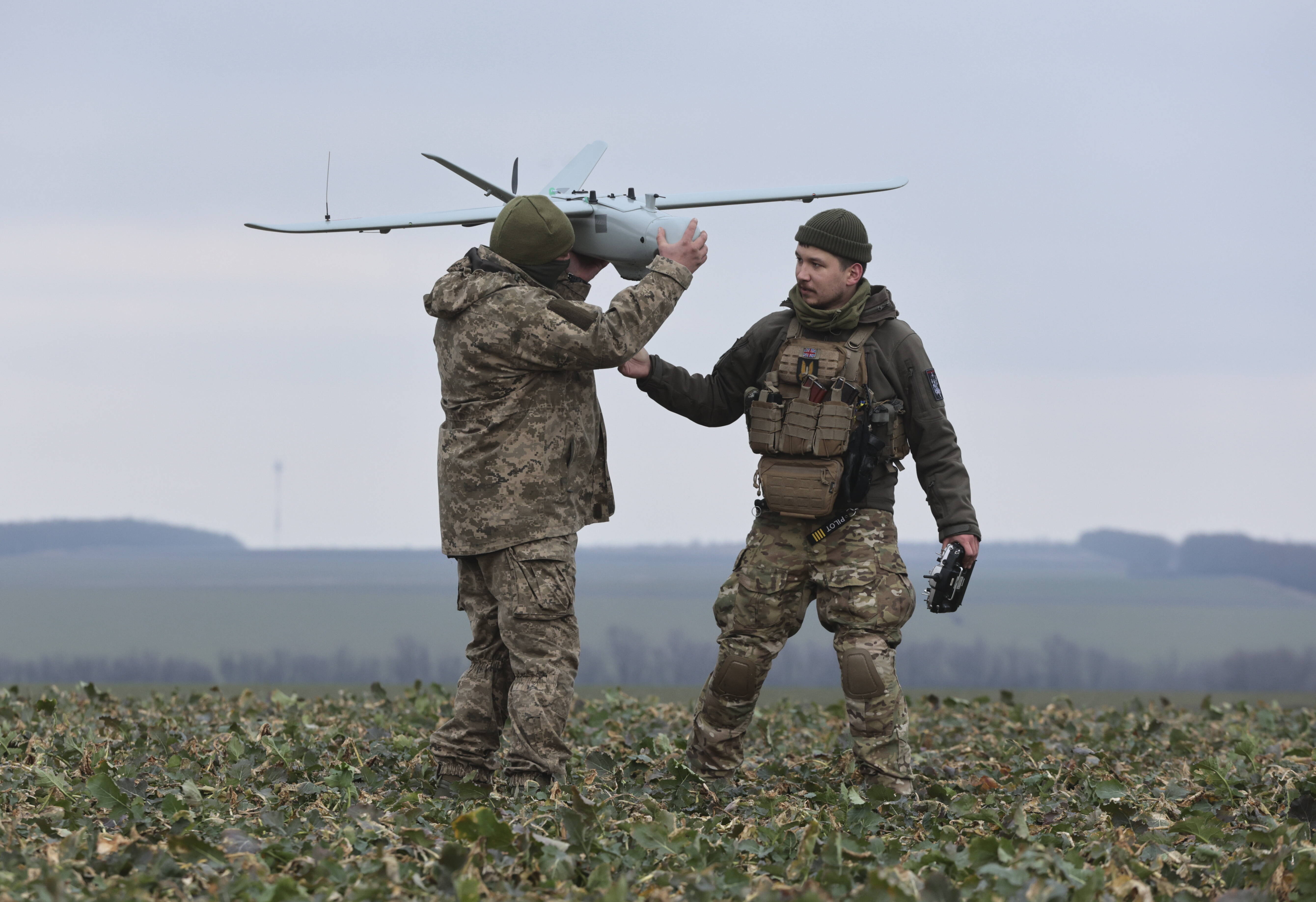 Українські військові з БПЛА Fot. PAP/EPA/KATERYNA KLOCHKO