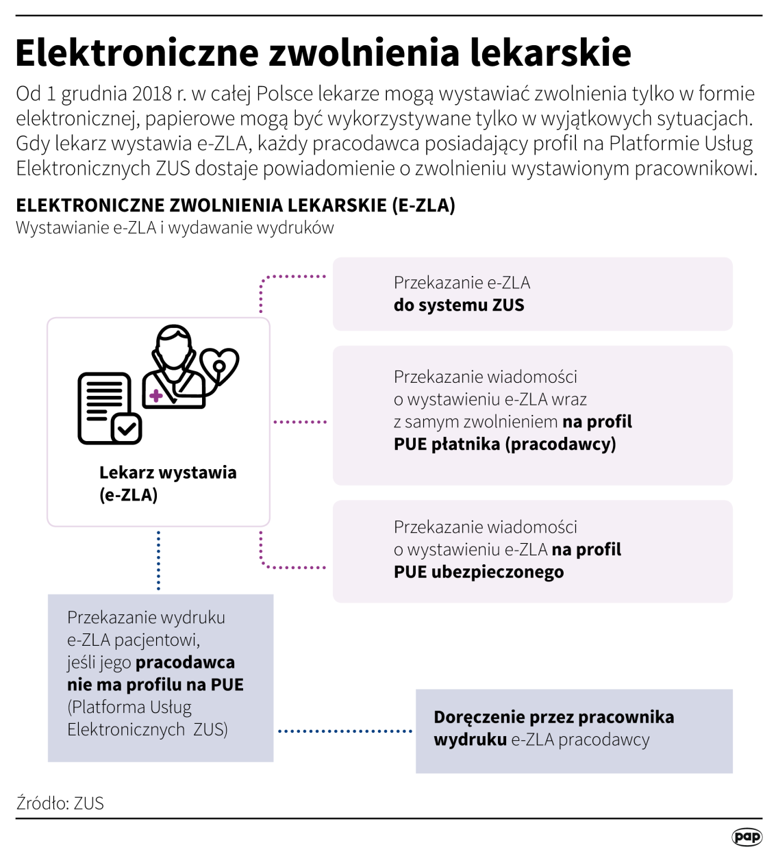 Elektroniczne zwolnienia lekarskie PAP/Adam Ziemienowicz , Maciej Zieliński