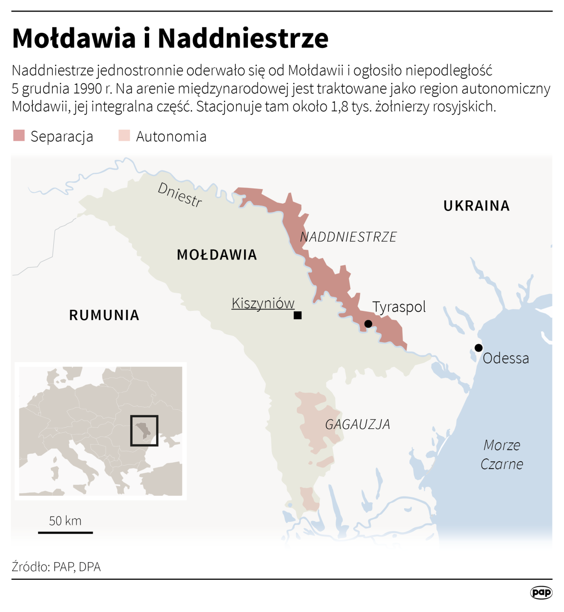 Mołdawia i Naddniestrze. Autor: PAP/Adam Ziemienowicz