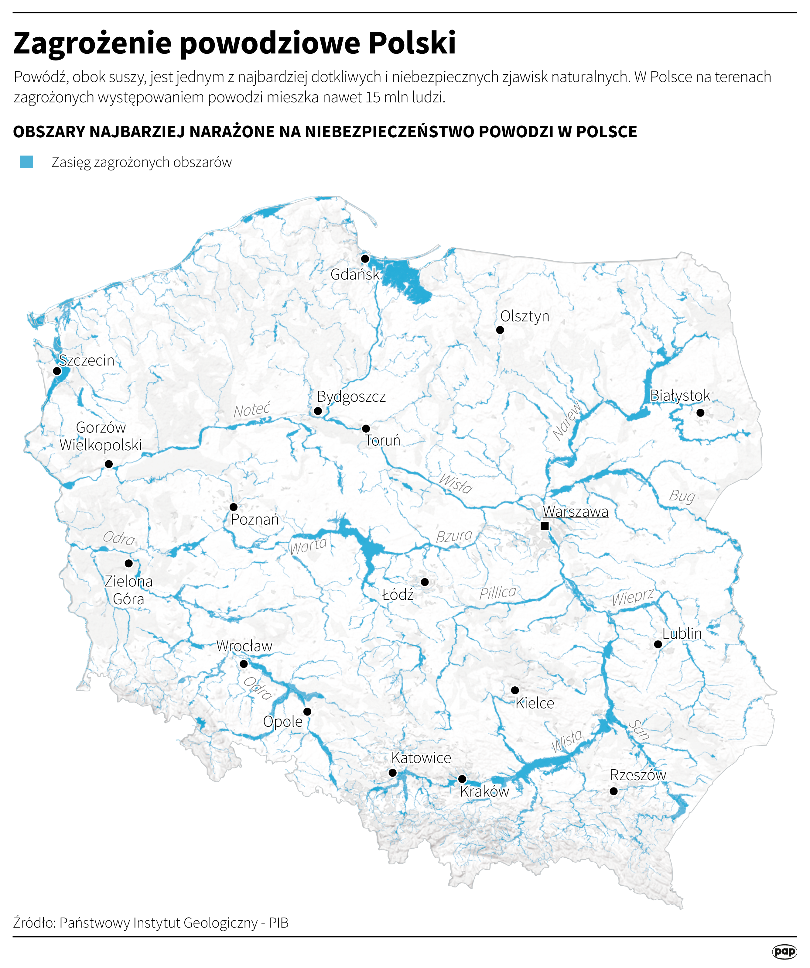 Zagrożenie powodziowe Polski, autorzy: Michał Czernek , Mateusz Krymski