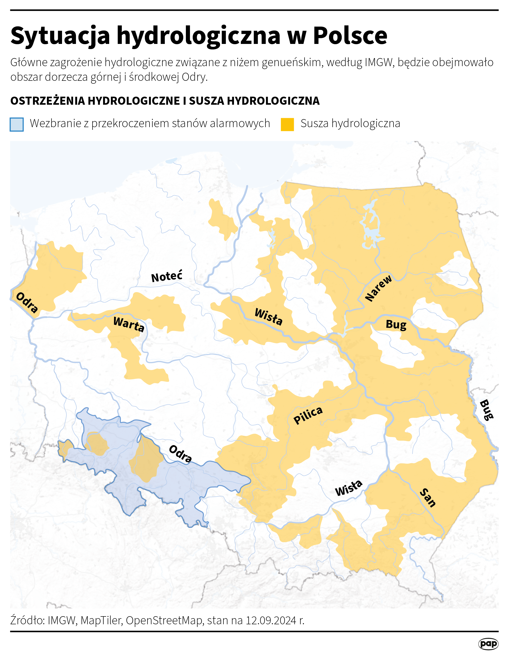 Sytuacja hydrologiczna w Polsce, autor: Michał Czernek