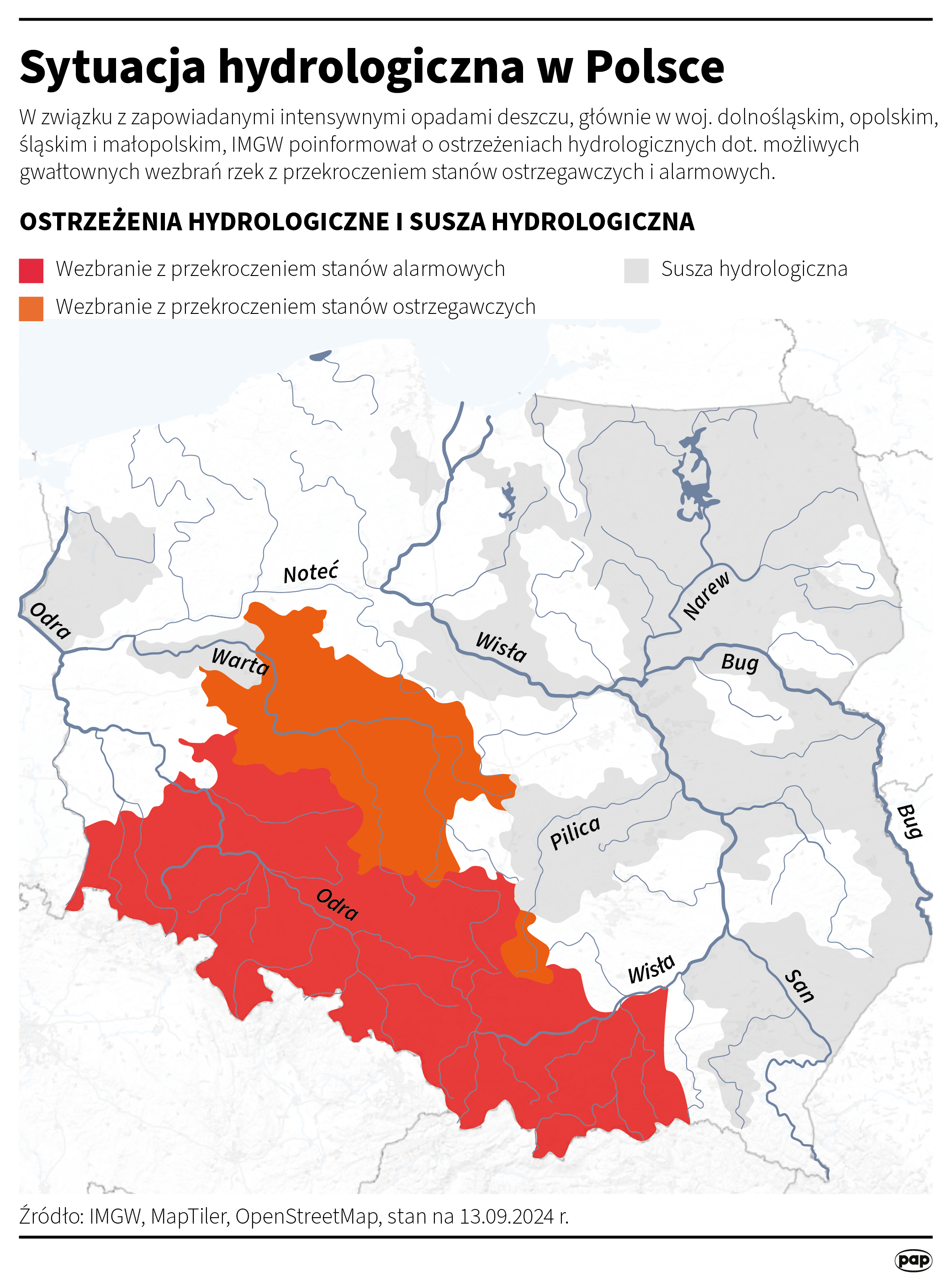 Sytuacja hydrologiczna w Polsce, autor: Michał Czernek