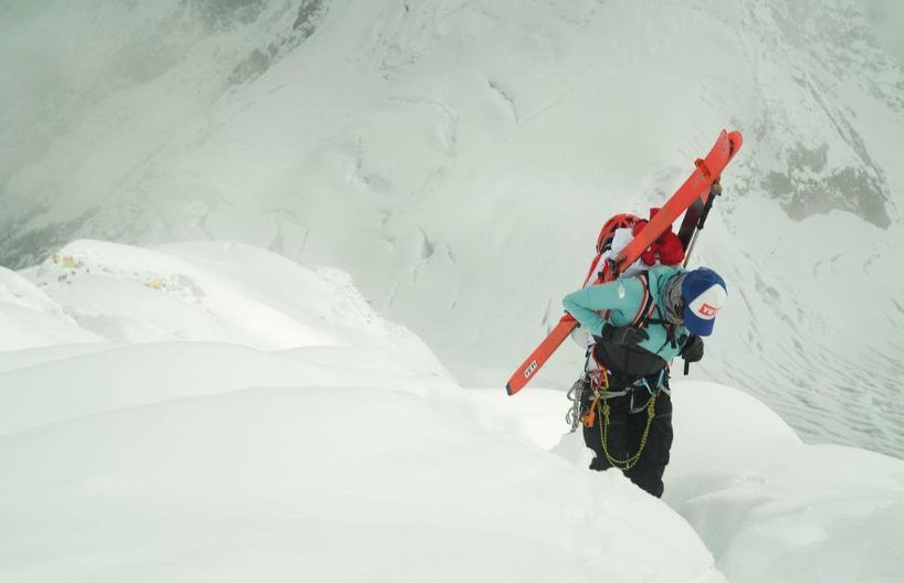 Hilaree Nelson podczas wejścia na Manaslu, Fot. Instagram