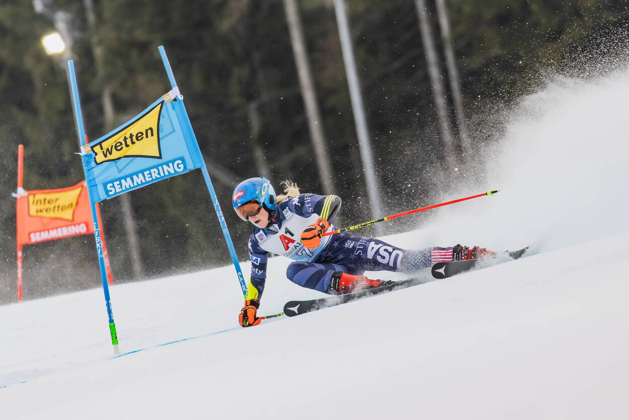 Mikaela Shiffrin, fot. Dominik Angerer PAP/EPA