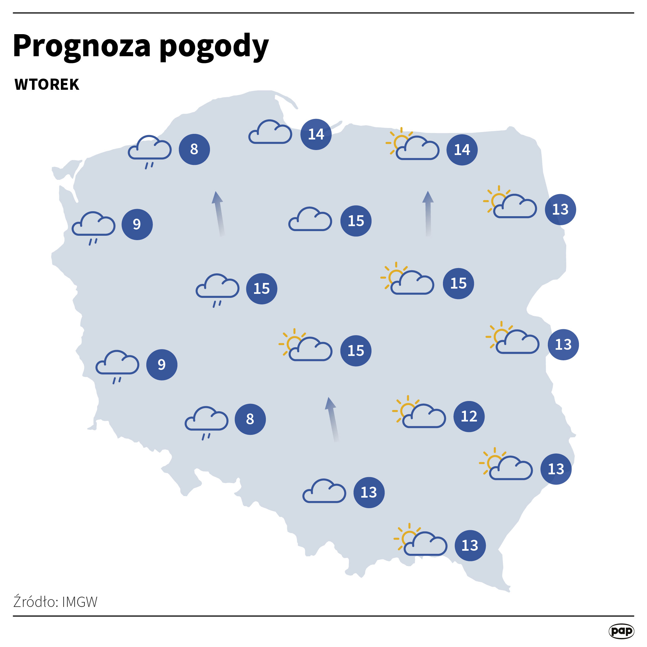 Prognoza pogody. Autor: PAP/ Adam Ziemienowicz 