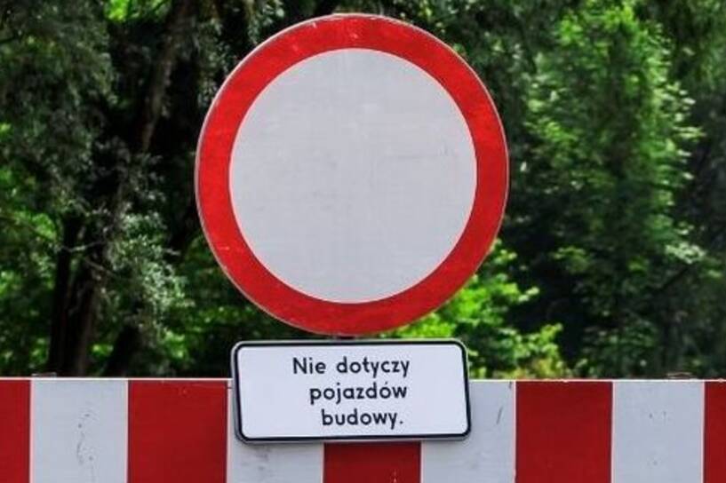 Pijany kierowca wjechał na plac budowy Fot. KWP Opole