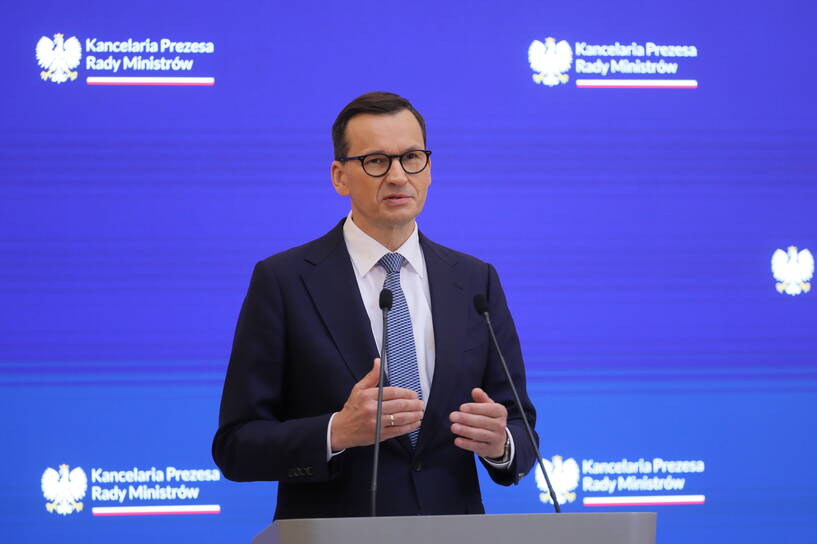 Premier Mateusz Morawiecki. Fot. PAP/Paweł Supernak