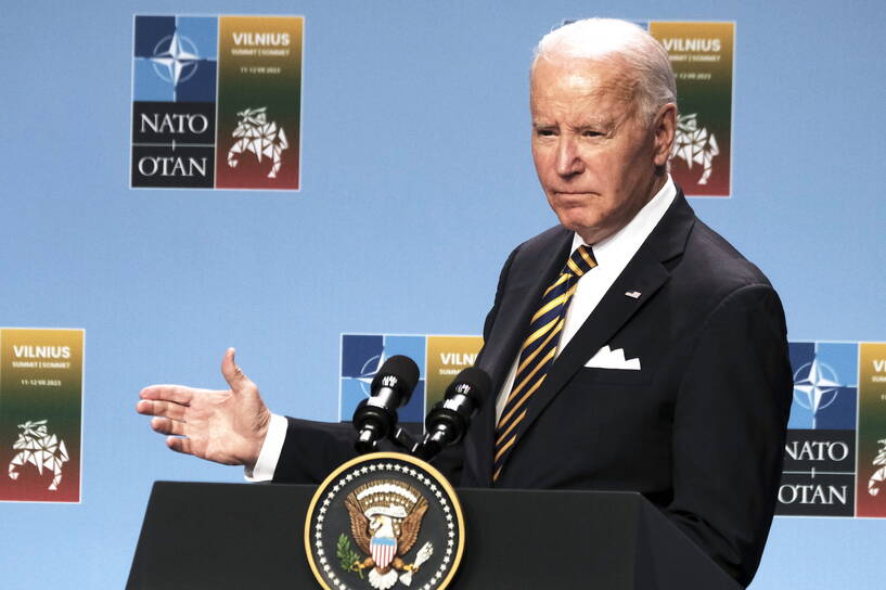 Prezydent USA Joe Biden Fot. PAP/EPA/VALDA KALNINç