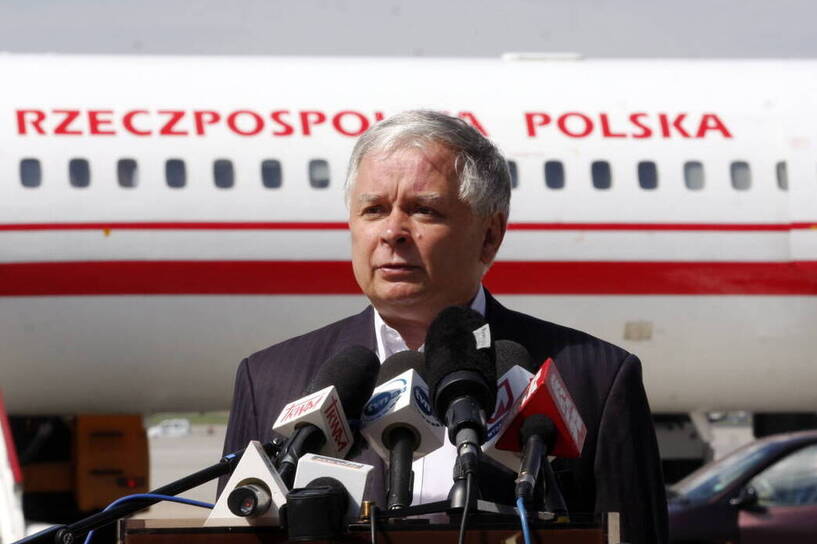 Lech Kaczyński. Fot. PAP/Tomasz Gzell