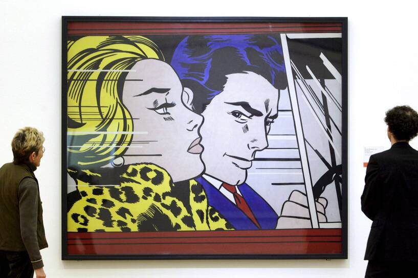 Roy Lichtenstein "In The Car". Fot. PAP/ EPA/ MARIJAN MURAT