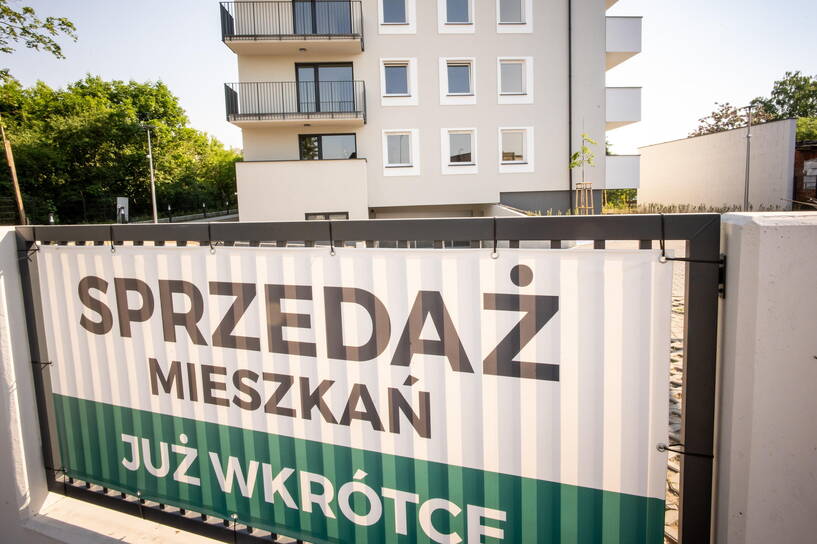 Budowa budynku wielorodzinnego w Bydgoszczy. Fot. PAP/Tytus Żmijewski