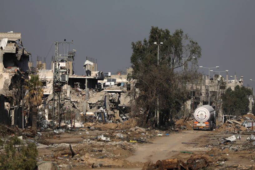 Strefa Gazy. Fot. PAP/EPA/MOHAMMED SABER