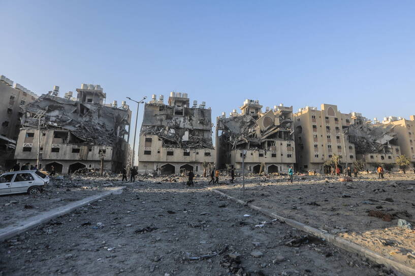 Strefa Gazy. Fot. PAP/DPA/ Mohammed Talatene