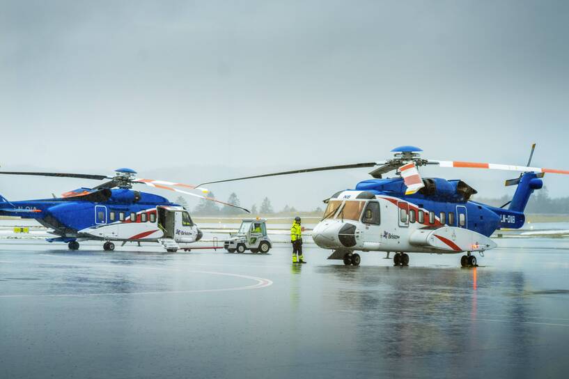 Helikoptery Sikorsky S-92 - zdjęcie ilustracyjne Fot. PAP/NTB/Ole Berg-Rusten