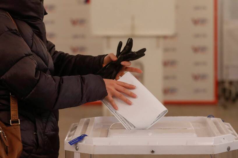 Wybory w Rosji. Fot. PAP/EPA/MAXIM SHIPENKOV