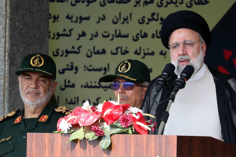 Prezydent Iranu Ebrahim Raisi, fot. PAP/EPA/ABEDIN TAHERKENAREH