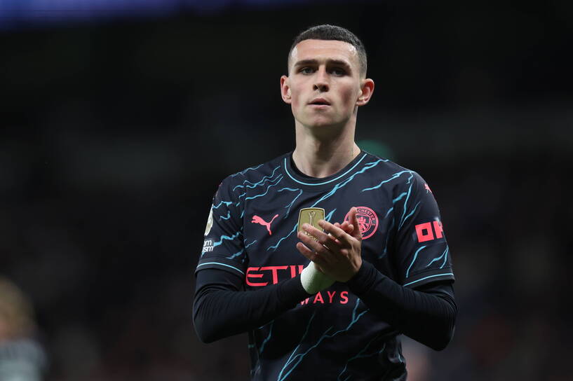 Phil Foden. Fot. PAP/EPA/NEIL HALL