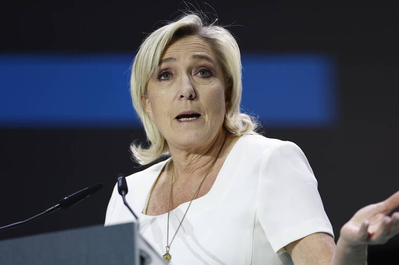 Marine Le Pen. Fot. PAP/EPA/RODRIGO JIMENEZ 