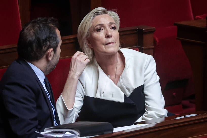 Marine Le Pen. Fot. PAP/EPA/CHRISTOPHE PETIT TESSON 