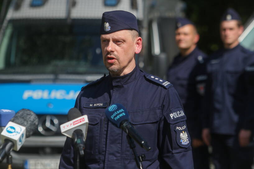 Komendant Główny Policji Marek Boroń. Fot. PAP/	Artur Reszko