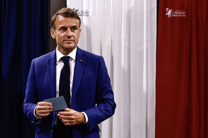 Prezydent Francji Emmanuel Macron, fot. PAP/EPA/REUTERS POOL/YARA NARDI/POOL