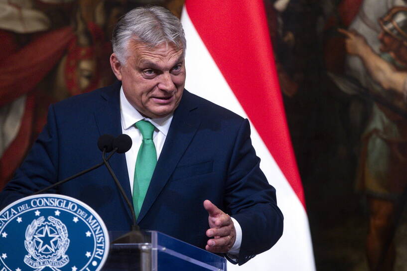 Premier Węgier Viktor Orban Fot. ANGELO CARCONI/PAP/EPA