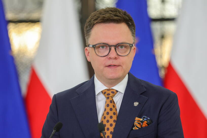Marszałek Sejmu Szymon Hołownia. Fot. PAP/Rafał Guz