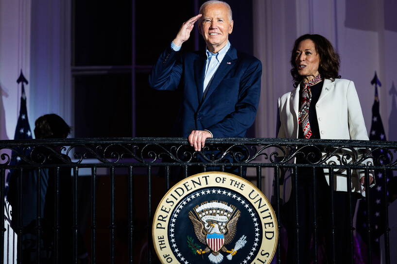 Kamala Harris, Joe Biden. Fot. PAP/EPA/TIERNEY L. CROSS 