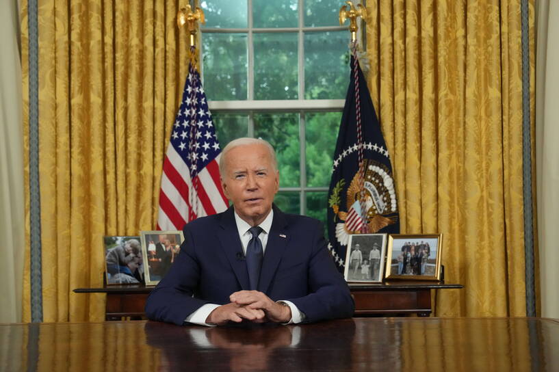 Prezydent USA Joe Biden. Fot. 	PAP/EPA/Erin Schaff / POOL