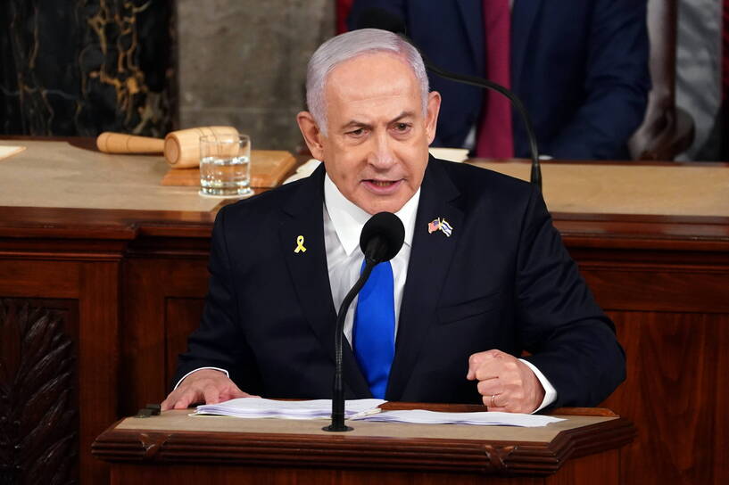 Premier Izraela Benjamin Netanjahu. Fot. PAP/WILL OLIVER
