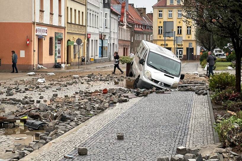 Zniszczenia w Głuchołazach Fot. PAP/Michał Meissner