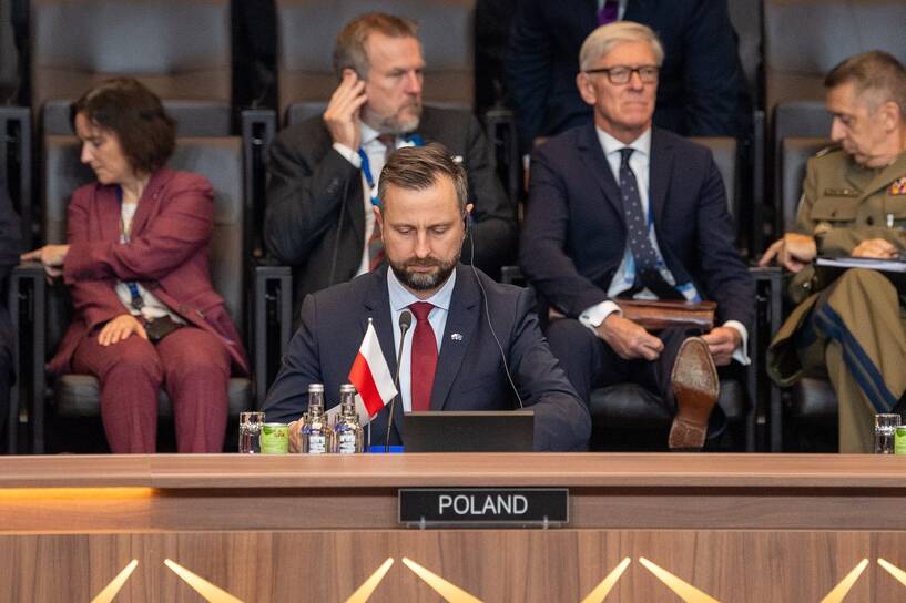 Szef MON Władysław Kosiniak-Kamysz posiedzenia ministrów obrony państw NATO Fot. X/MON 