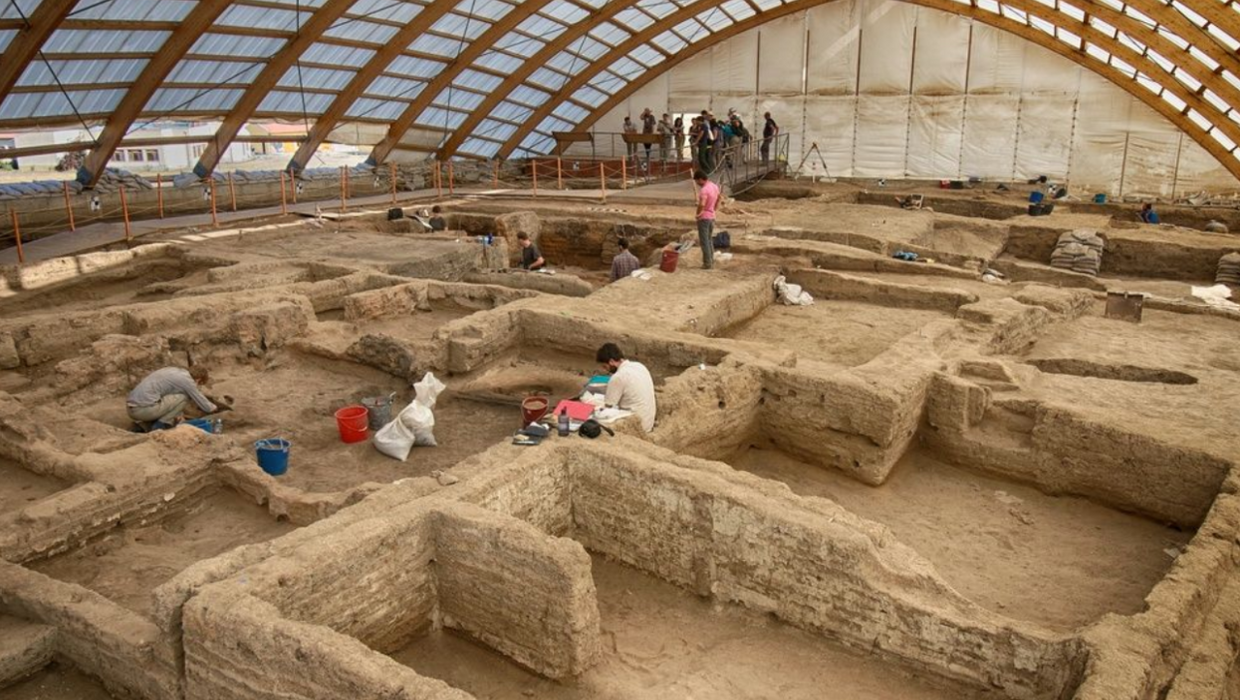 Prace archeologiczne w Çatalhöyük w Turcji, Fot. Twitter