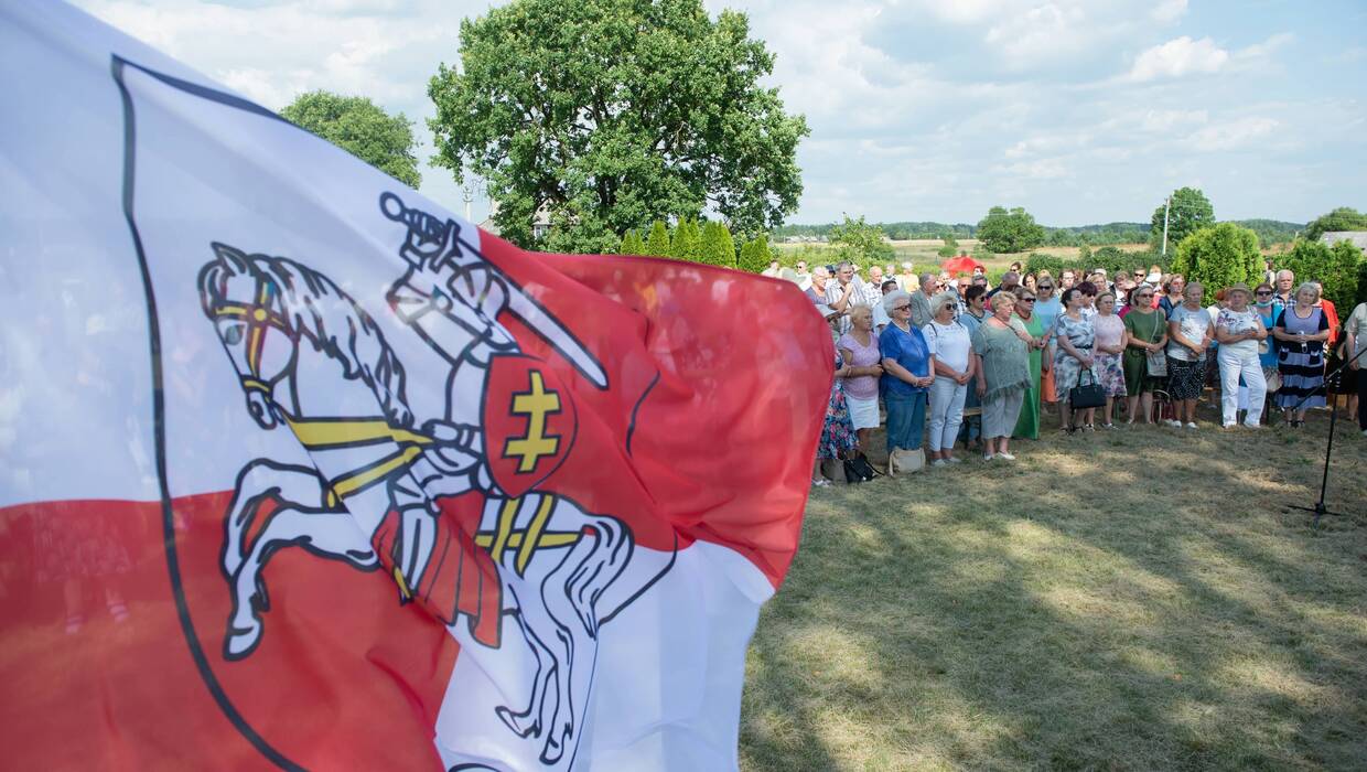 Zułowo, Litwa, 15.08.2020. Obchody Święta Wojska Polskiego i 100. rocznicy Bitwy Warszawskiej, fot. PAP/Valdemar Doveiko