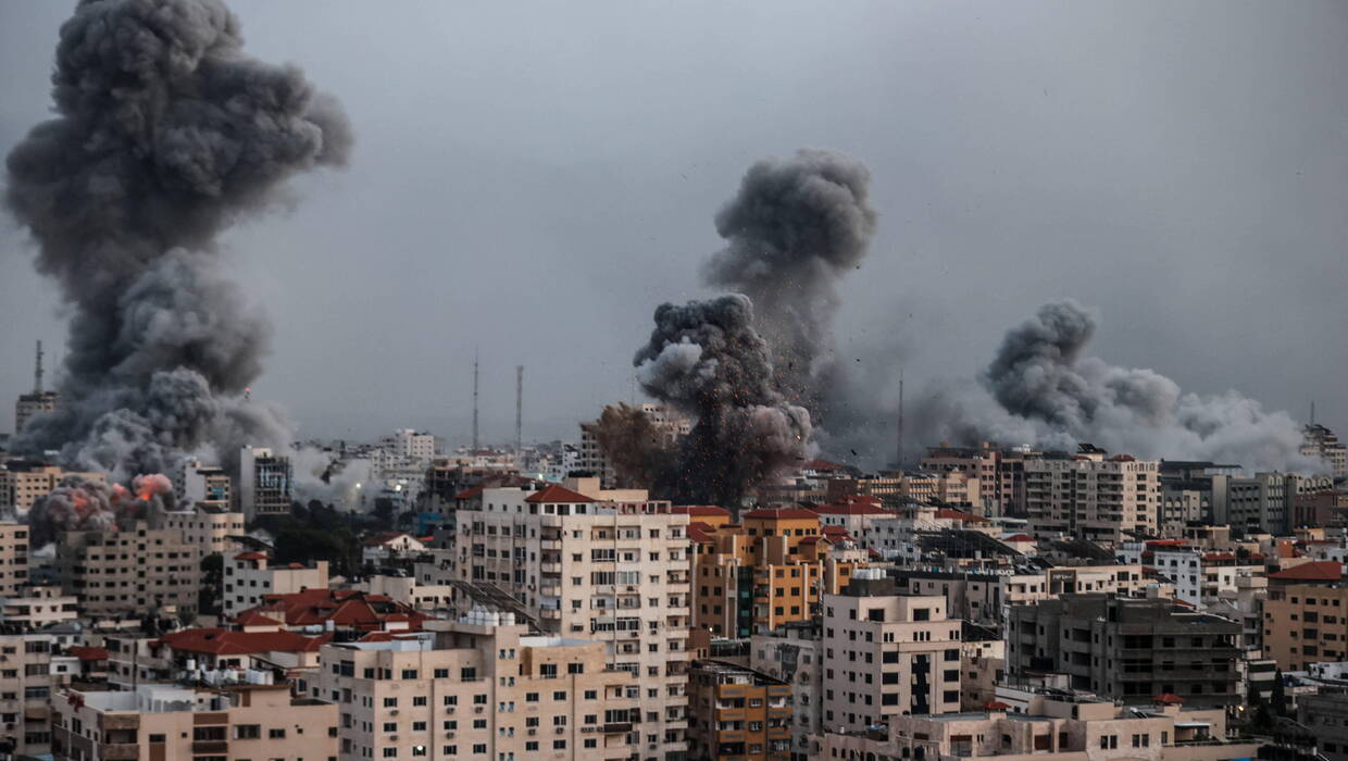Konflikt Hamas-Izrael. Fot. PAP/Ali Jadallah / Anadolu Agency/ABACAPRESS.COM