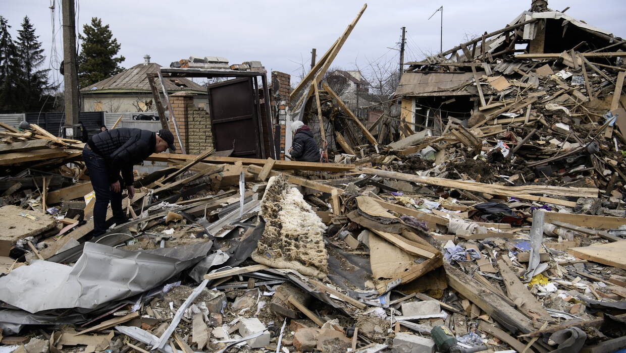 Zniszczenia w Ukrainie Fot. PAP/Vladyslav Musiienko