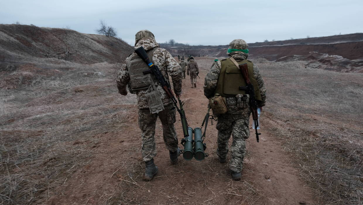 Ukraińscy żołnierze. Fot. PAP/EPA/Maria Senovilla