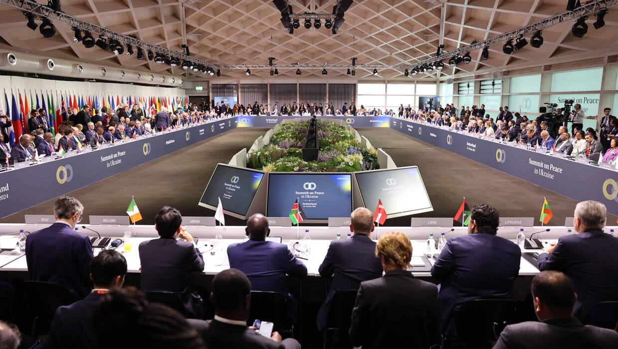 Szczyt pokojowy, Szwajcaria. fot. PAP/EPA.