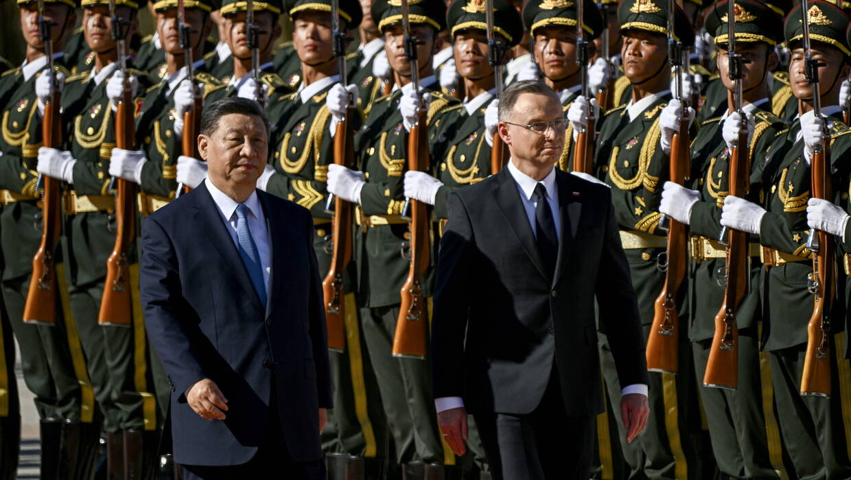 Andrzej Duda i Xi Jinping, fot. PAP/EPA/PEDRO PARDO/POOL