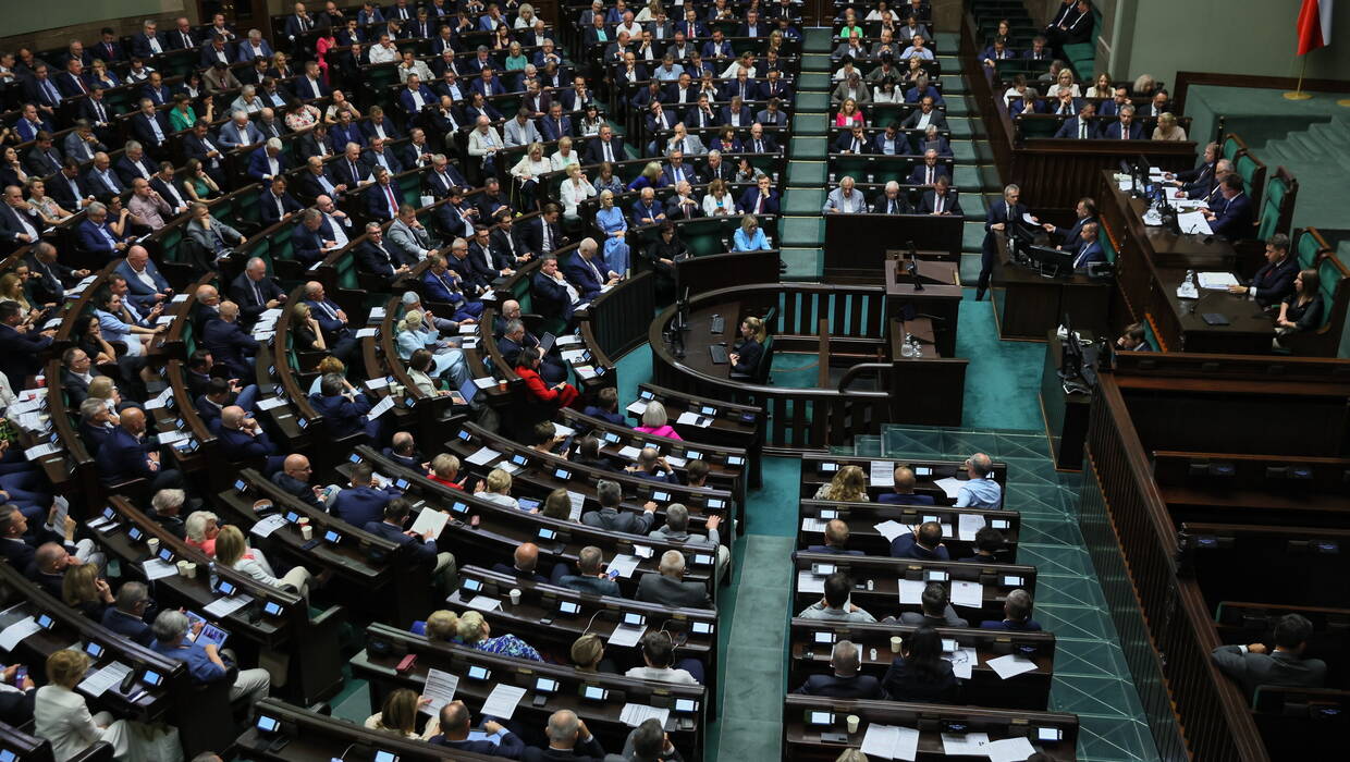 Sala plenarna Sejmu. Fot. PAP/Leszek Szymański