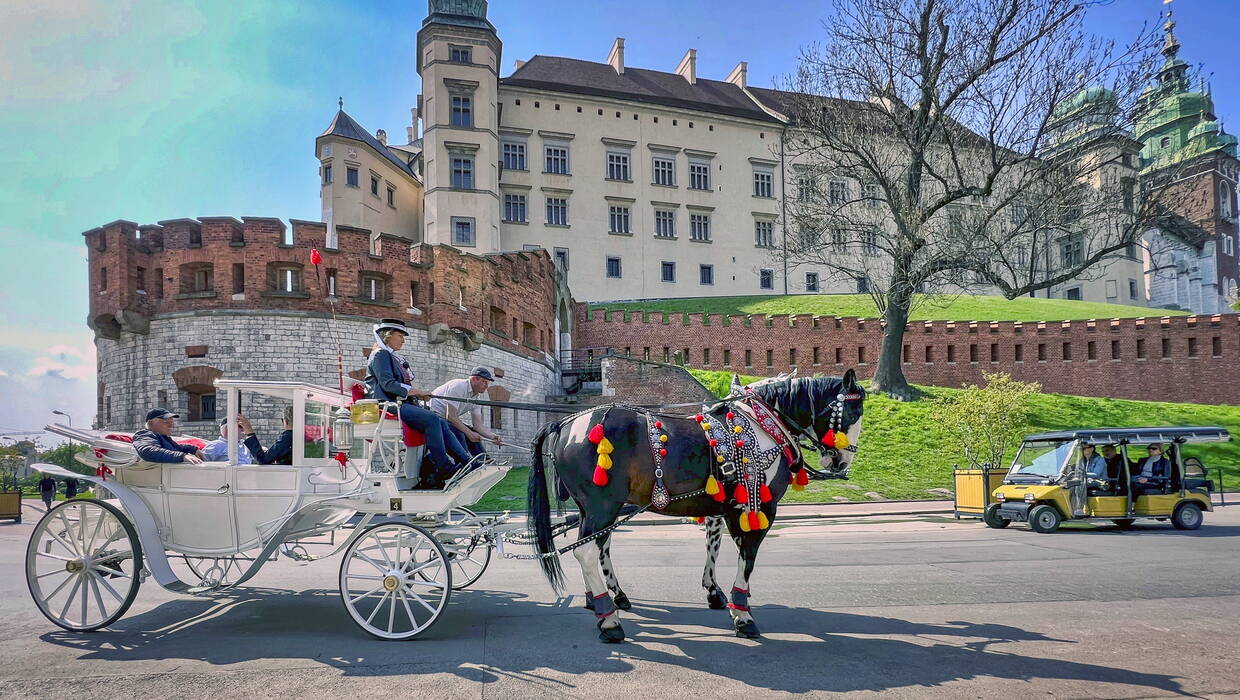 Dorożka w Krakowie Fot. PAP/Jerzy Ochoński