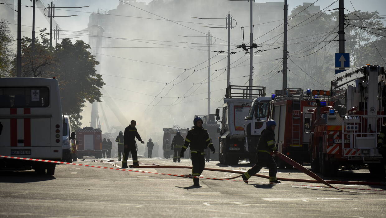 Eksplozje nastąpiły w miastach Dniepr, Charków i Krzywy Róg – podała agencja Interfax-Ukraina. Fot. PAP/EPA/	OLEG PETRASYUK (zdjęcie ilustracyjne)