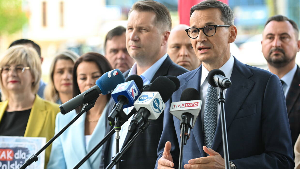 Były premier Mateusz Morawiecki Fot. PAP/Wojtek Jargiło