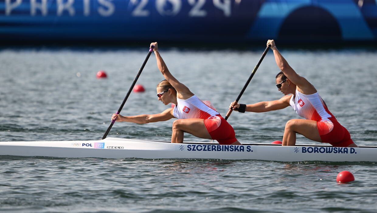  Igrzyska Olimpijskie Paryż 2024. Polskie kanadyjkarki Dorota Borowska (P) i Sylwia Szczerbińska fot. PAP/Adam Warżawa