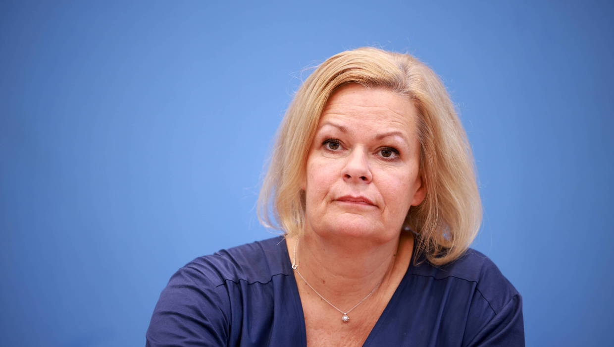 Ministra spraw wewnętrznych Nancy Faeser. Fot. EPA/CLEMENS BILAN