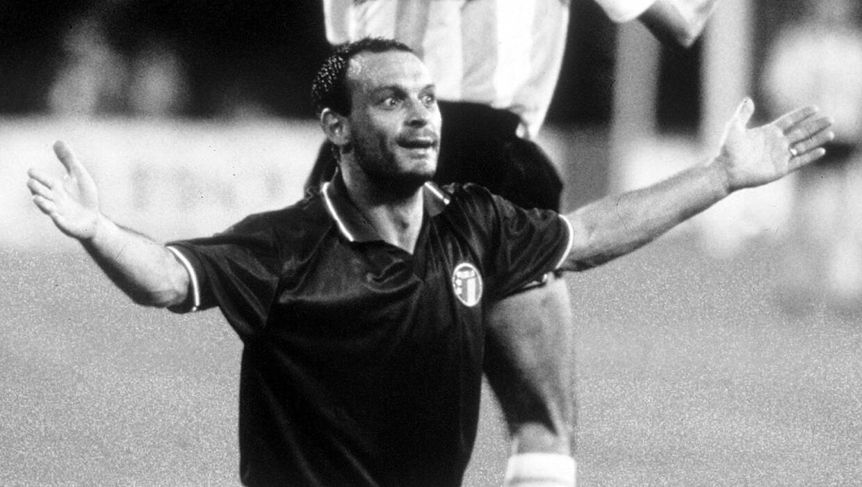 Salvatore Schillaci w roku 1990 Fot. PAP/DPA/Omega Fotocronache