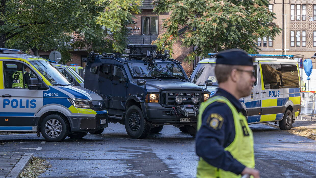 Szwedzka policja. Fot. EPA/Johan Nilsson